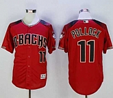 Arizona Diamondbacks #11 A. J. Pollock Red Brick New Cool Base Stitched Baseball Jersey Sanguo,baseball caps,new era cap wholesale,wholesale hats